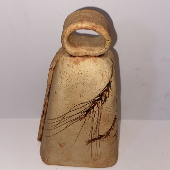Wheat Grass Ceramic Cowbell Kansas 1982 - Picture 3 of 10